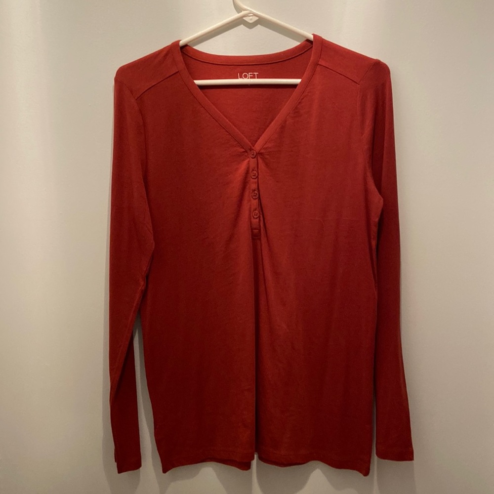 Loft long sleeve V-neck
